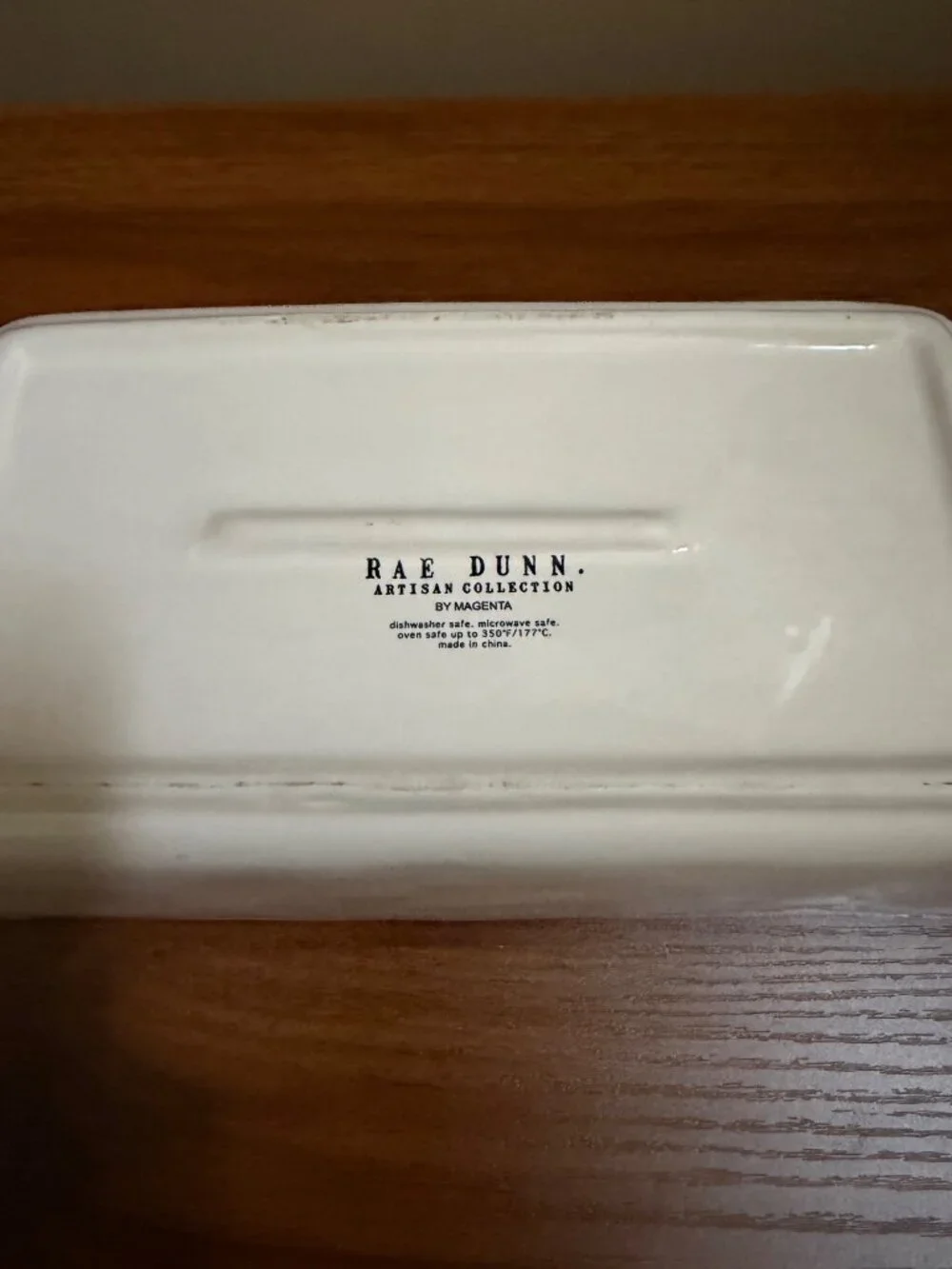 Rae Dunn Loaf Pan With 